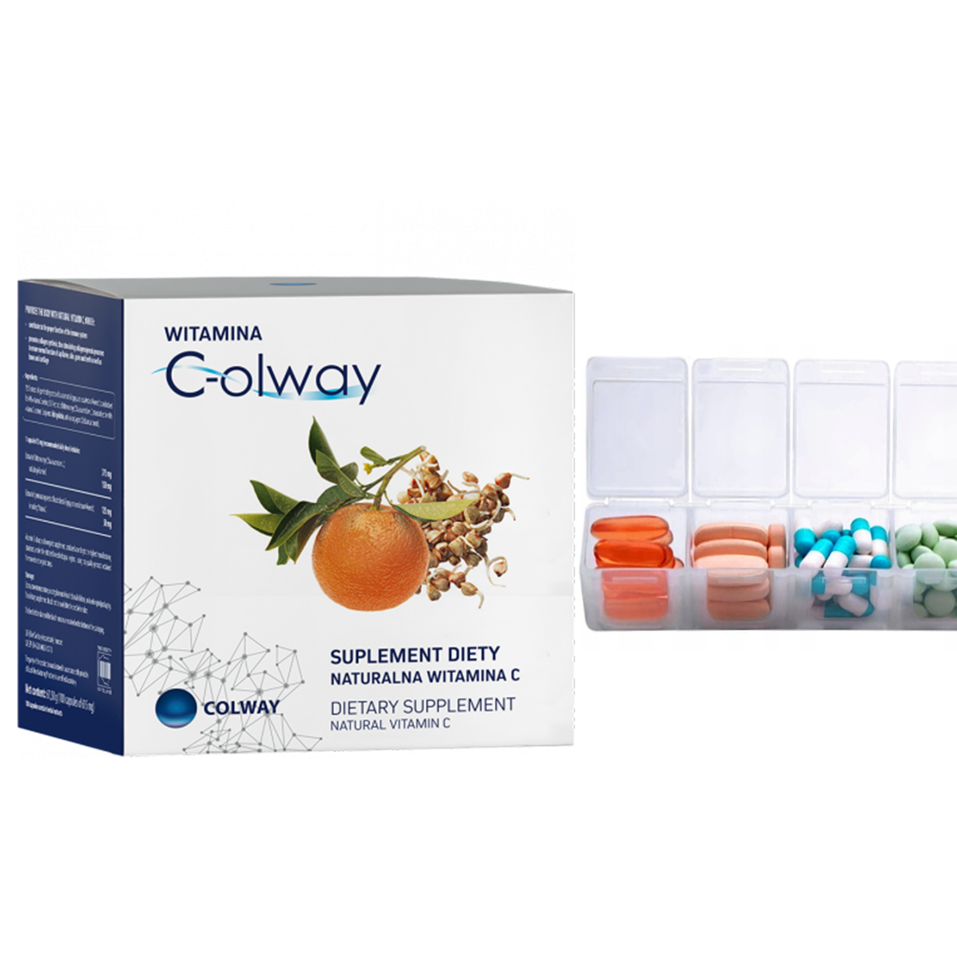 Suplement Naturalna Witamina C-OLWAY 100 kapsułek