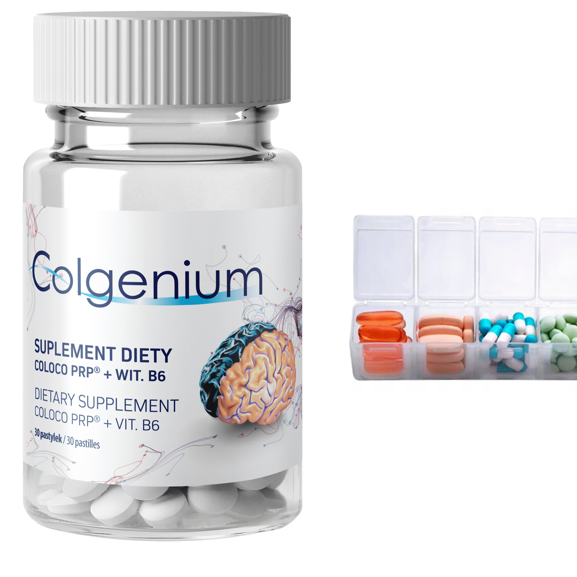 Suplement dla pamięć Colgenium 30 pastylek- B6 + Gratis