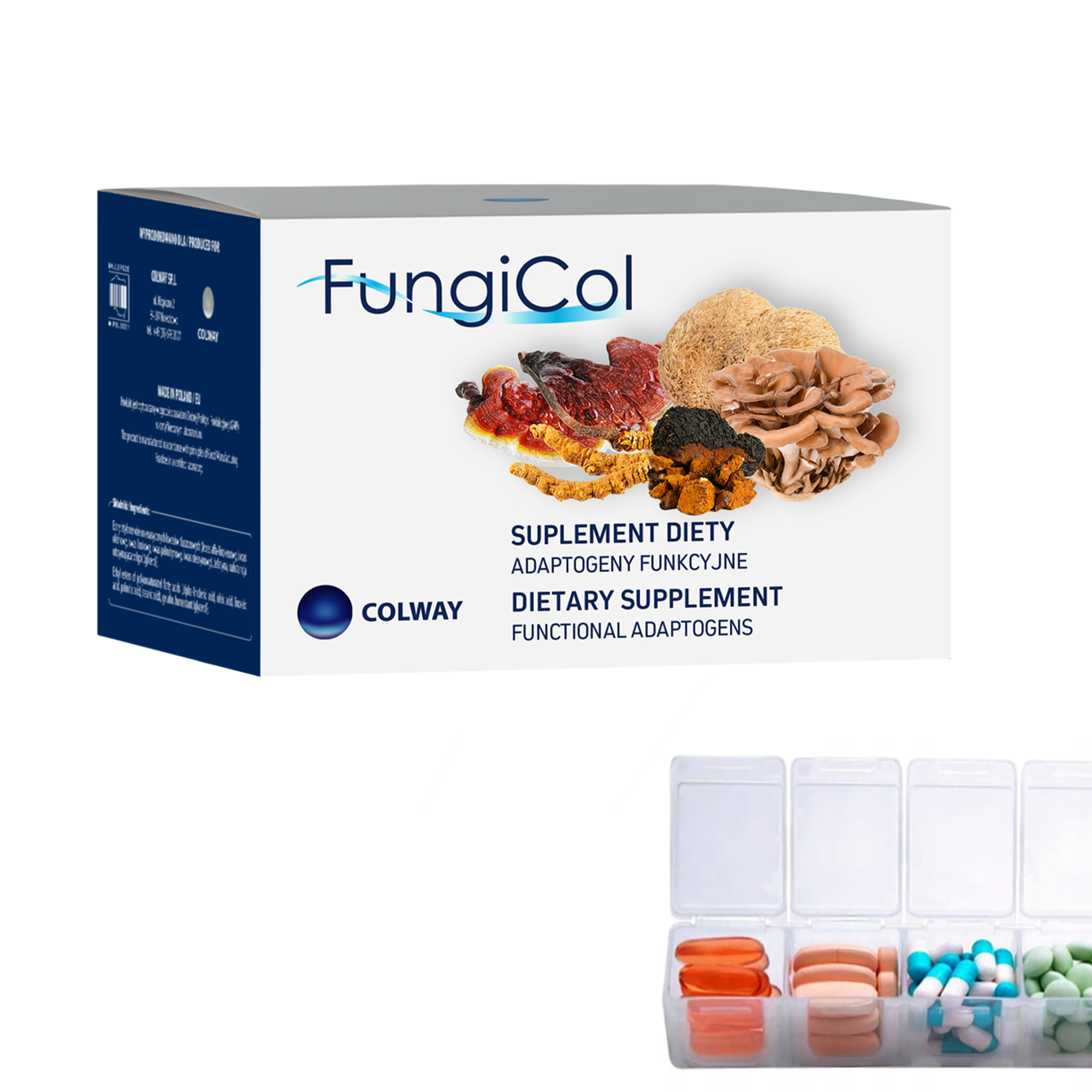 W sparcie adaptogenne FungiCol 60 kap.