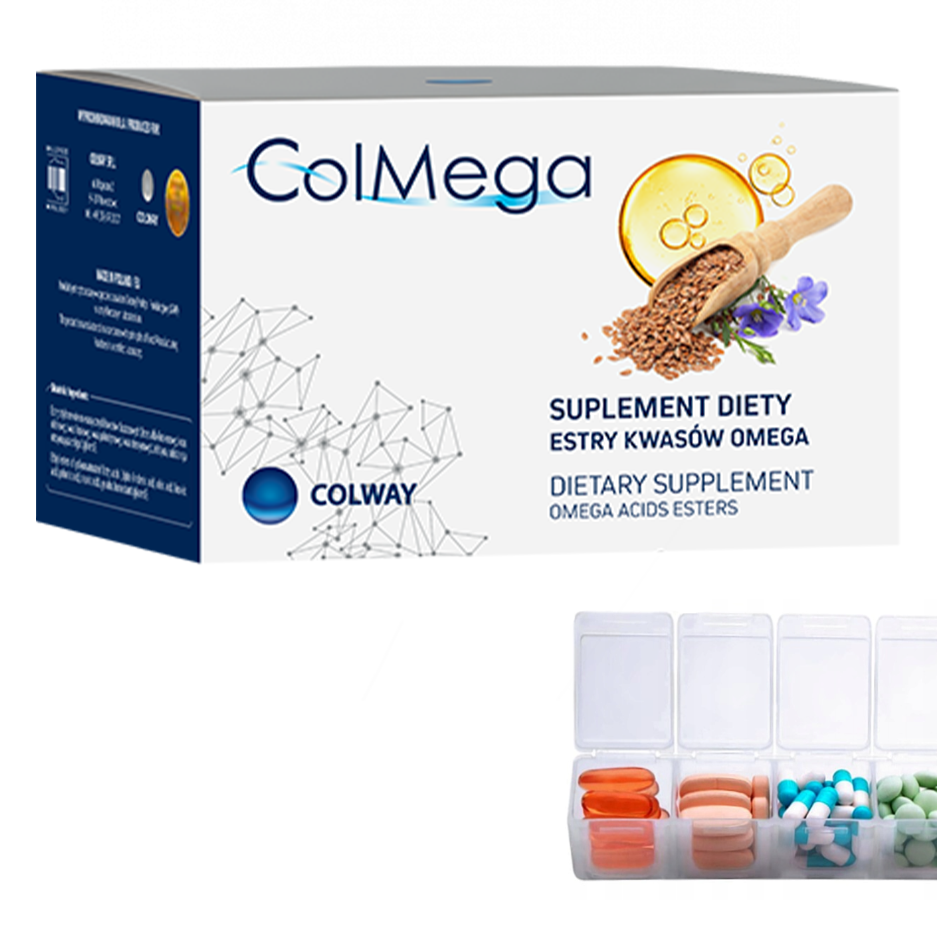 Suplement kwasy omega ColMega 60 kapsułek