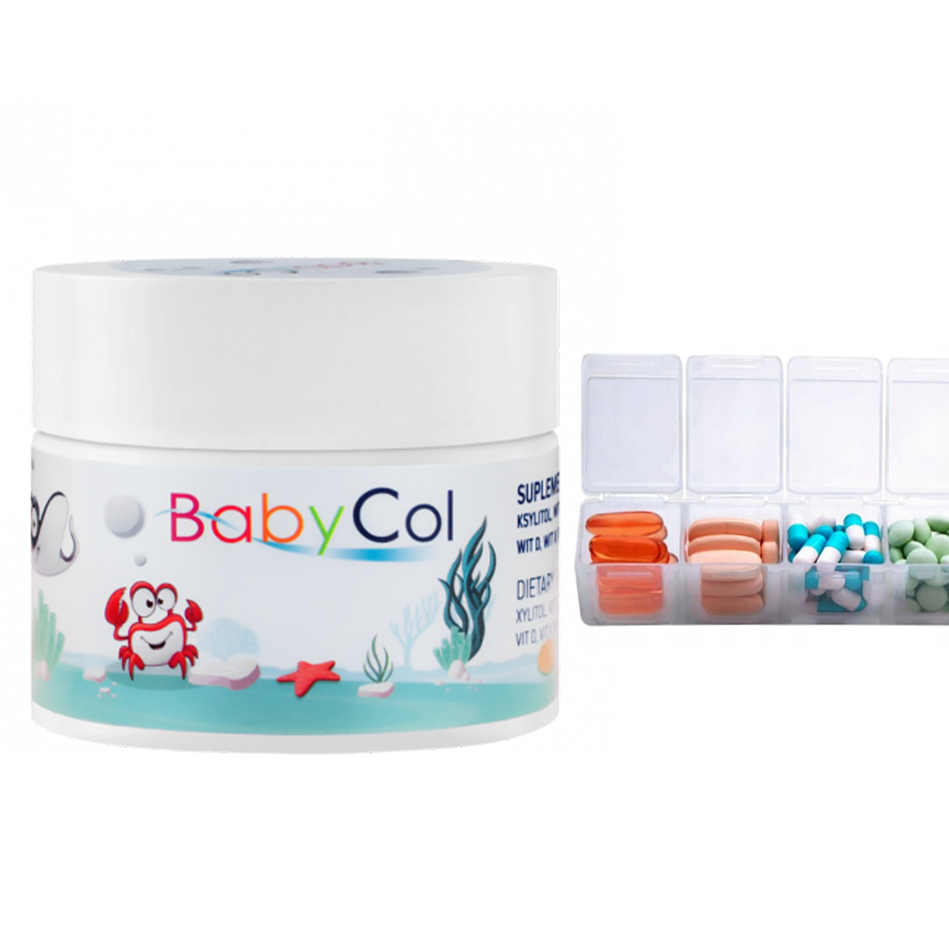 Suplement na odporność BabyCol 60 pastylek po 1,2 g